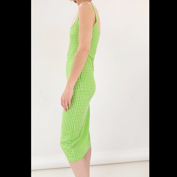 Maryam Nassir Zadeh Green Checkered Dress - Picture 8 of 9